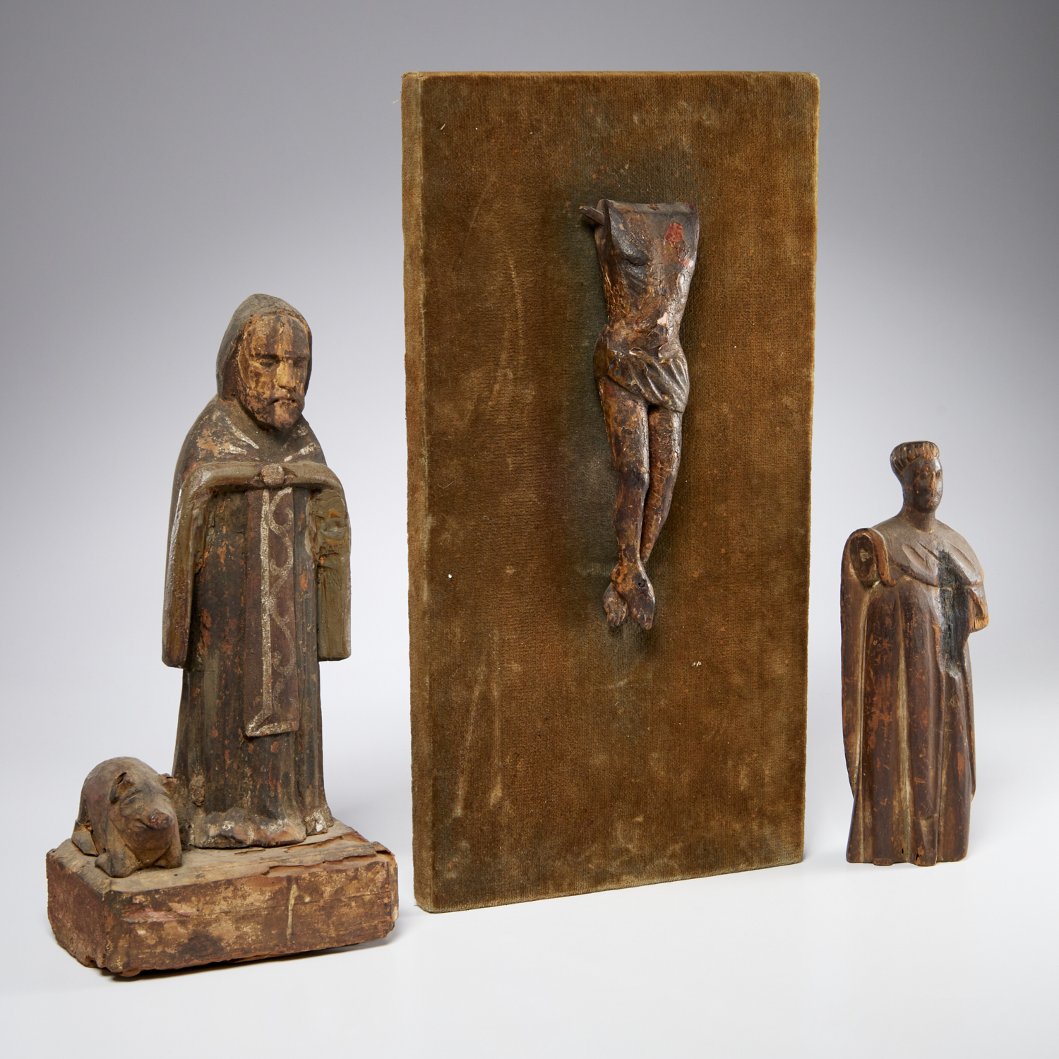 (3) SPANISH COLONIAL CARVED WOOD