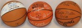 3 SPAULDING NBA SIGNED BASKETB