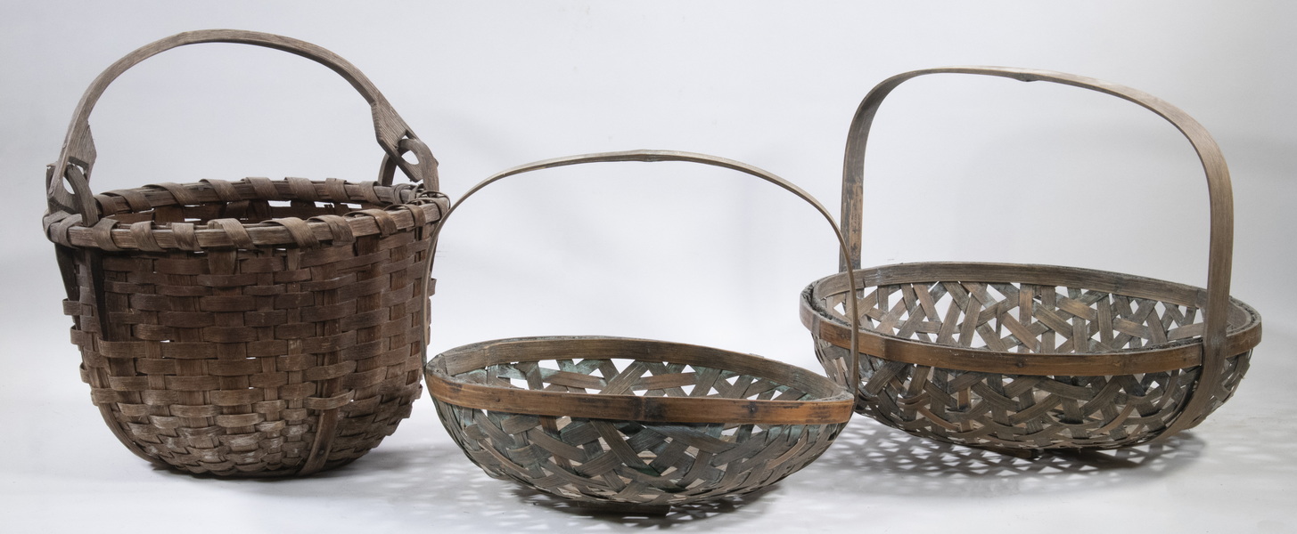 (3) SPLINT BASKETS Group of (3)