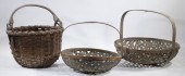 (3) SPLINT BASKETS Group of (3