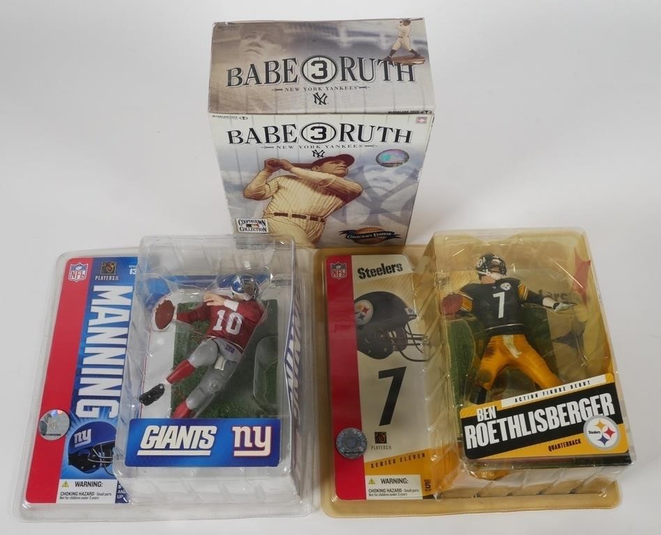 (3) SPORTS ACTION FIGURESThree
