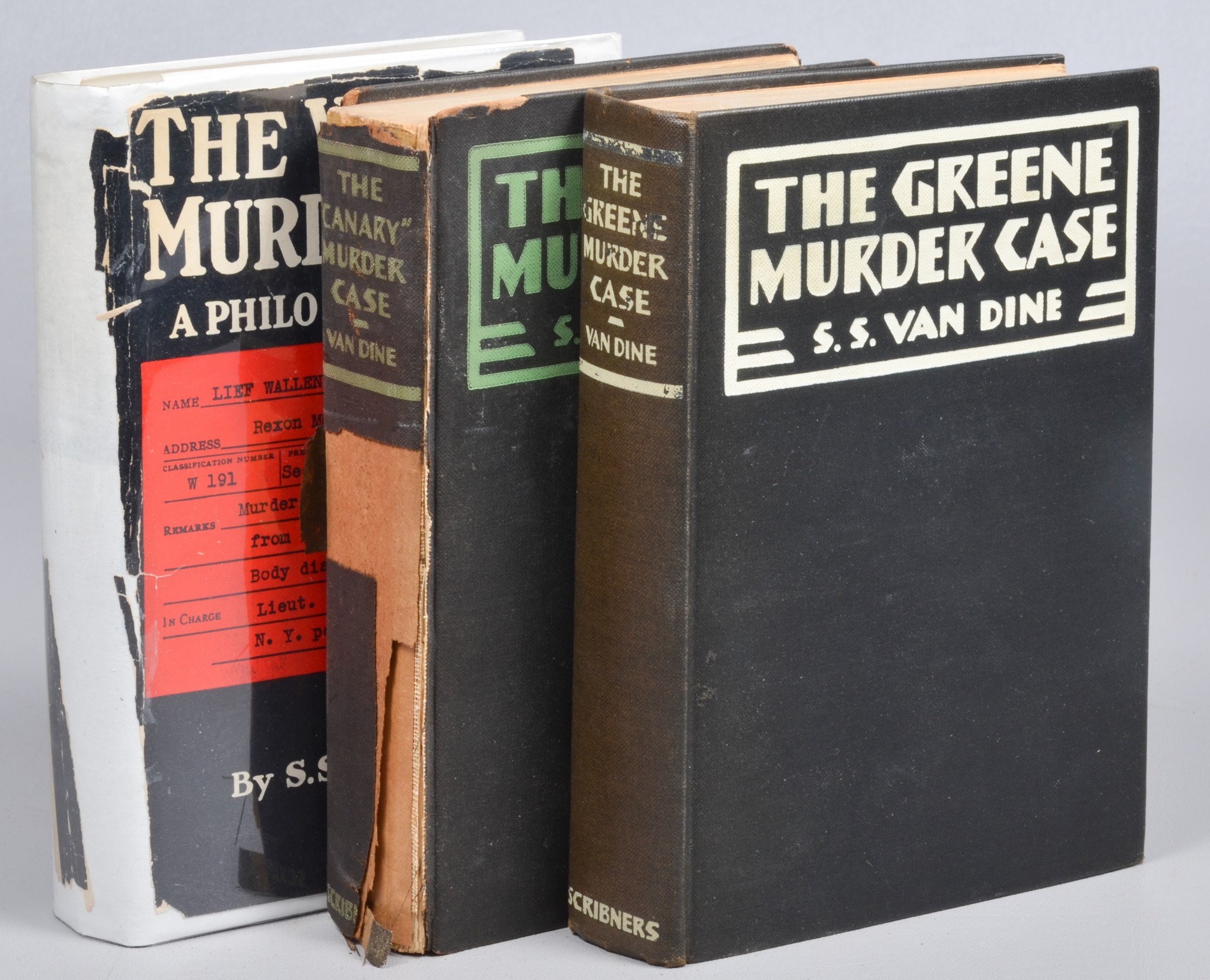 (3) S.S Van Dine Murder Case Novels