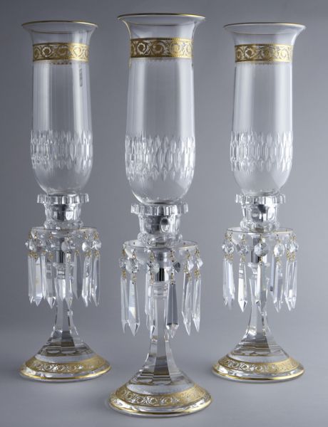 (3) St. Louis crystal Thistle