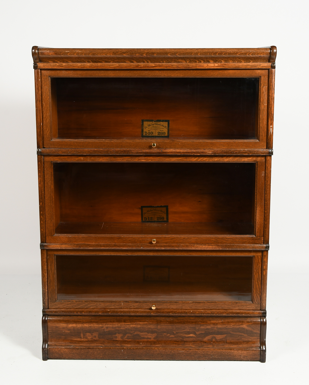 3 STACK GLOBE WERNICKE BOOKCASE: