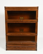3 STACK GLOBE WERNICKE BOOKCAS