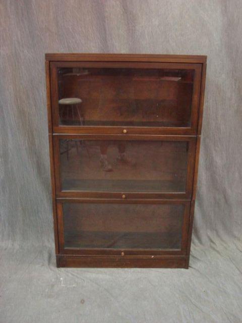 3 Stack Mahogany Barristers'