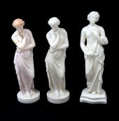 3 STANDING BELLEEK WOMEN: 1) B