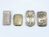 3 STERLING & 1 SILVERPLATE MAT