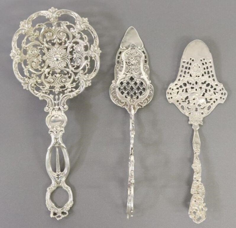 (3) STERLING & 800 SILVER SERVING