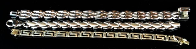 (3) Sterling Modernistic