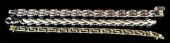 (3) Sterling Modernistic Brace