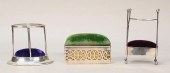 3 STERLING PIN CUSHIONS3 sterl