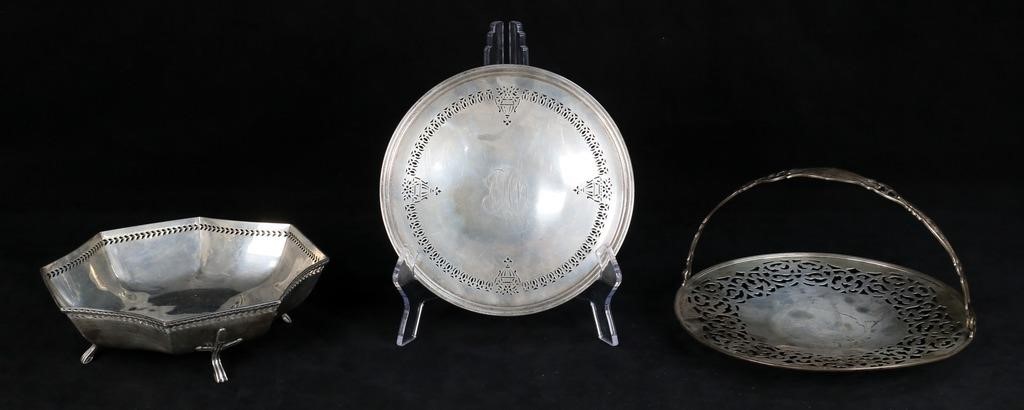 3 STERLING SERVING PIECES WATSON,