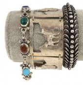 (3) STERLING SILVER BRACELETS,