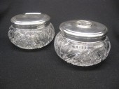 3 Sterling Silver & Cut Glass