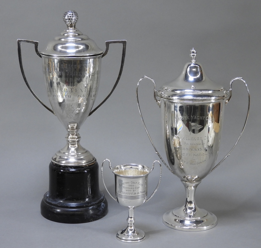 3 STERLING SILVER GOLF & YACHT CLUB