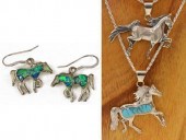 (3) STERLING SILVER HORSE NECK
