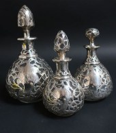 3 STERLING SILVER OVERLAY CLEA