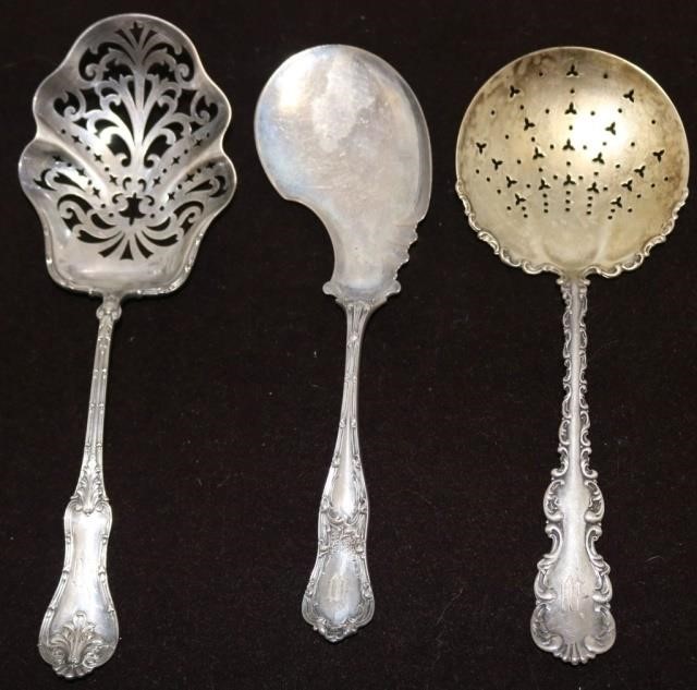 3 STERLING SILVER SERVING PIECES TO
