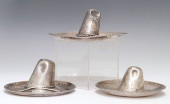 (3) STERLING SILVER SOMBRERO T