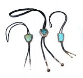 3 STERLING TURQUOISE SOUTHWEST