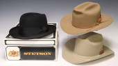 (3) STETSON TAN 4X BEAVER FELT