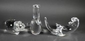 (3) STEUBEN CRYSTAL GLASS ANIM