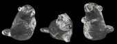 (3) STEUBEN LLOYD ATKINS GLASS