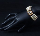 3 STRAND CULTURED PEARL BRACEL