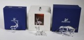 (3) SWAROVSKI CRYSTAL ANIMAL F
