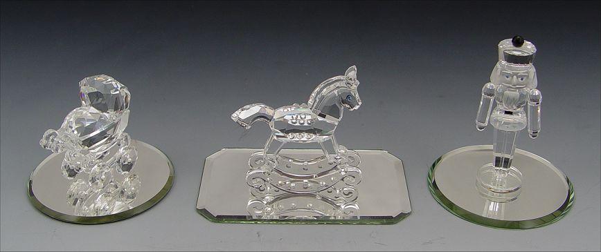 3 SWAROVSKI CRYSTAL FIGURES: ''When