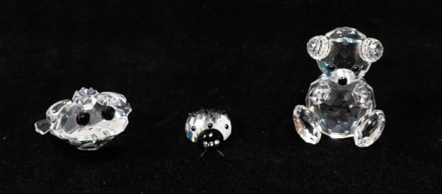 3 SWAROVSKI CRYSTAL FIGURINES3