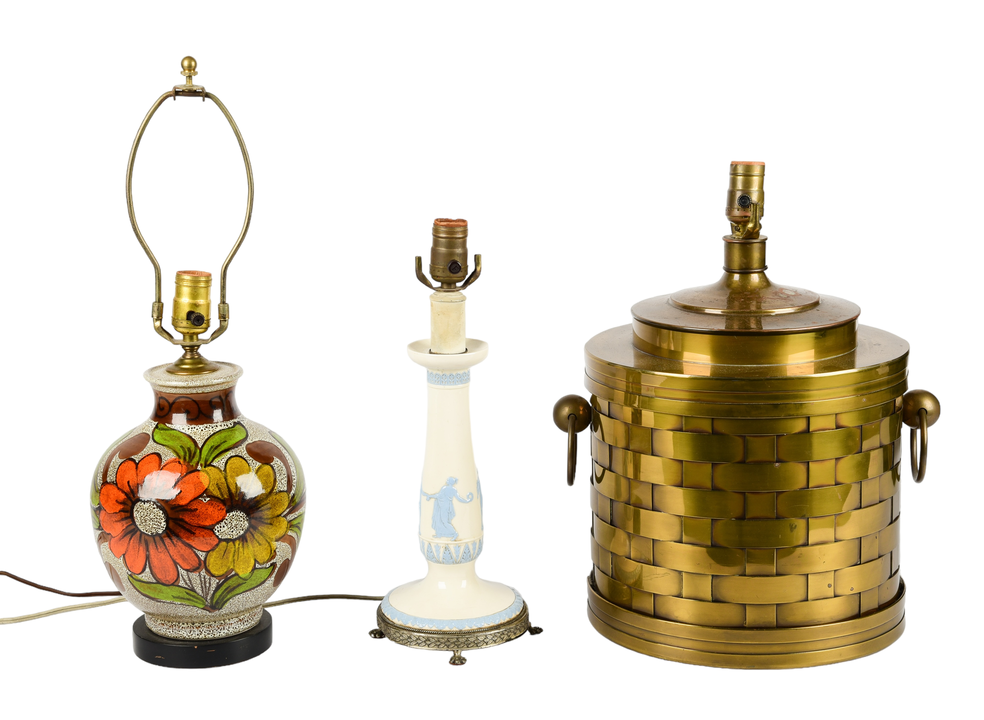 (3) Table lamps, c/o Wedgwood