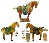 (3) TANG STYLE SANCAI GLAZE HO