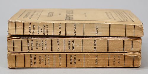 3 TAUCHNITZ FIRST EDITION BOOKS