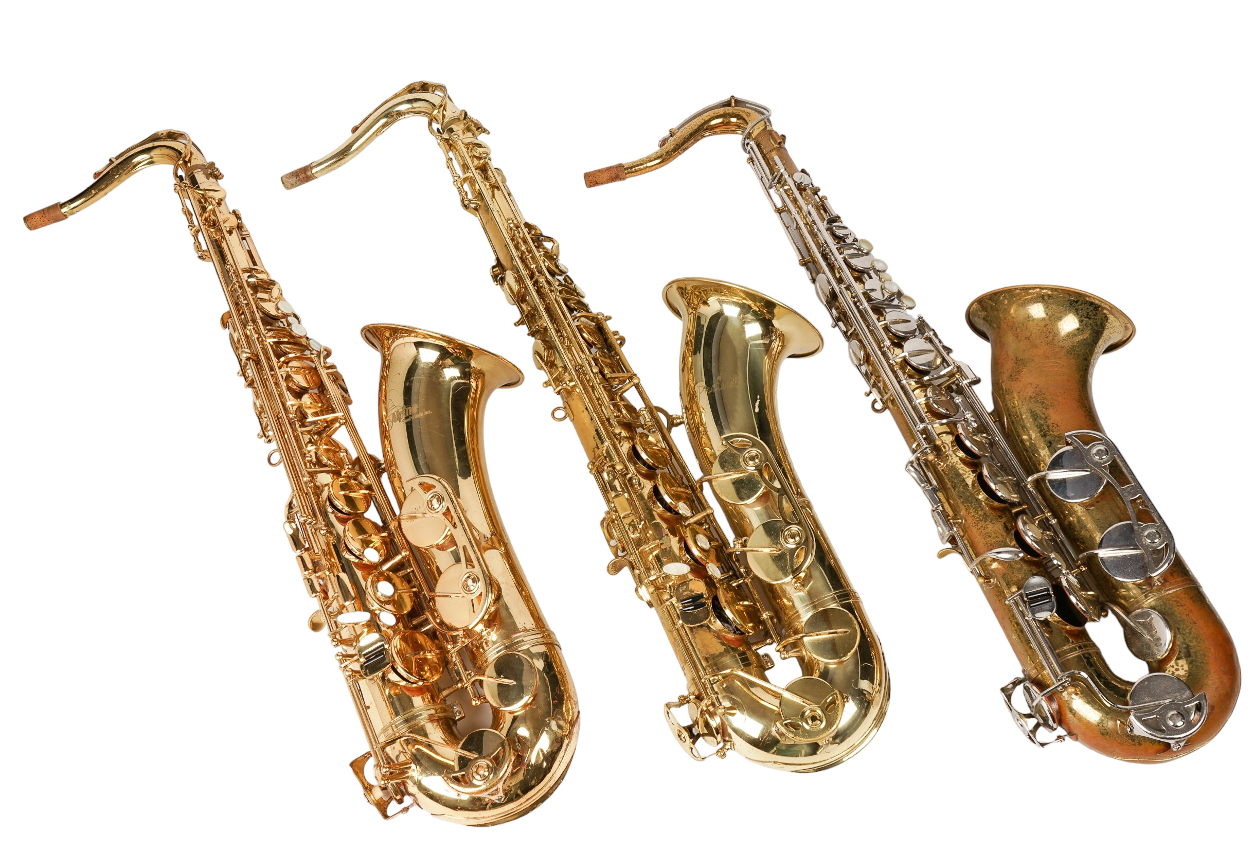 (3) Tenor saxophones, c/o