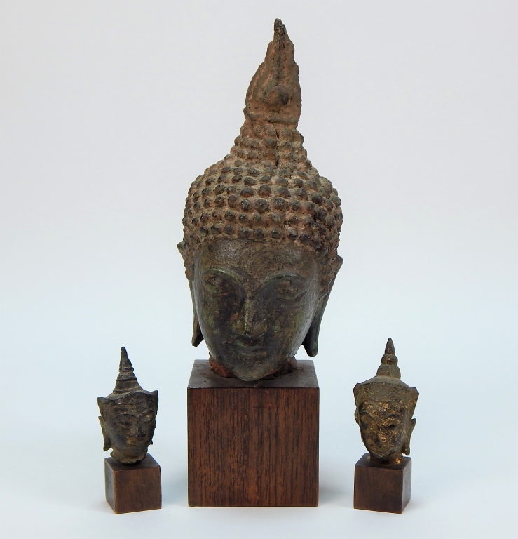 3 THAI BRONZE BUDDHA