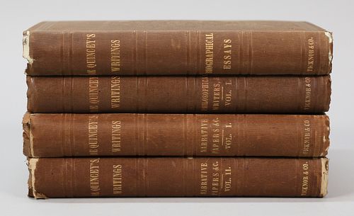 3 THOMAS DE QUINCEY FIRST EDITION