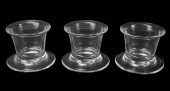 3 TIFFANY & CO SIGNED CRYSTAL