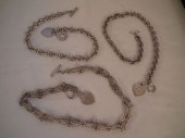 3 TIFFANY SILVER NECKLACESLot