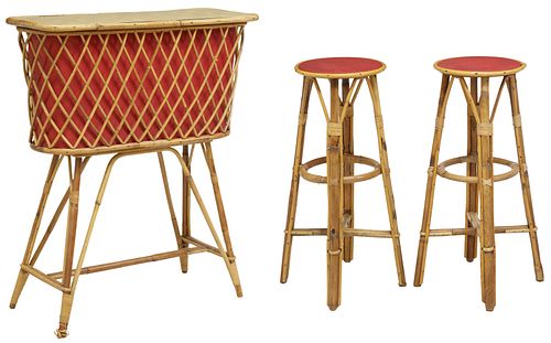 (3) TIKI STYLE BAMBOO &AMP;