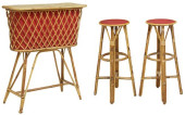 (3) TIKI STYLE BAMBOO &AMP; RA