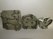 3 TIN FIGURAL COOKIE CUTTERSca