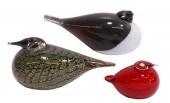 (3) TOIKKA FOR IITTALA ART GLA