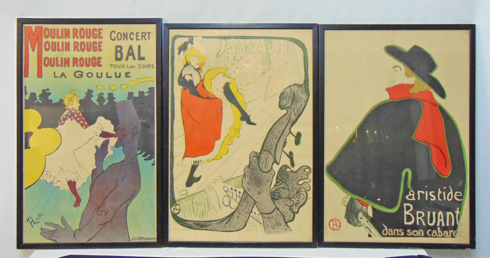3 TOULOUSE-LAUTREC PRINTS,
