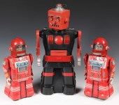(3) TOY ROBOTS - All 1950s Vin