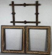 3 TRAMP ART FRAMES CA. 1890-19