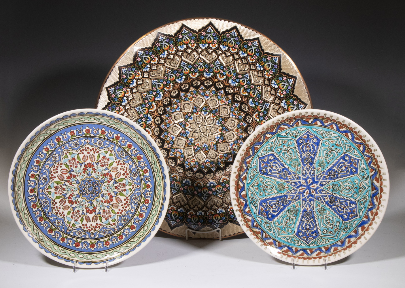 (3) TURKISH DECORATIVE WALL PLAQUES