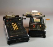 (3) TWO ADDING MACHINES & ONE