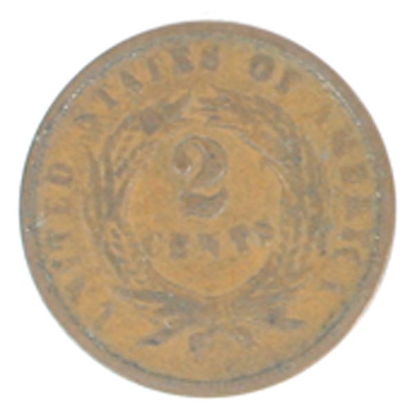 3 - Two Cent Pieces 1864 1866